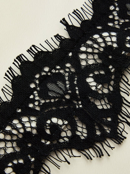 Contrast Lace Casual Skort