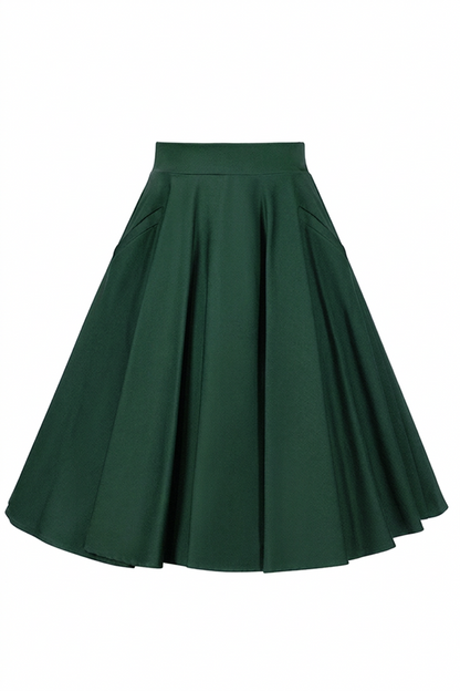 D'Amour Circle Skirt (Bottle Green)