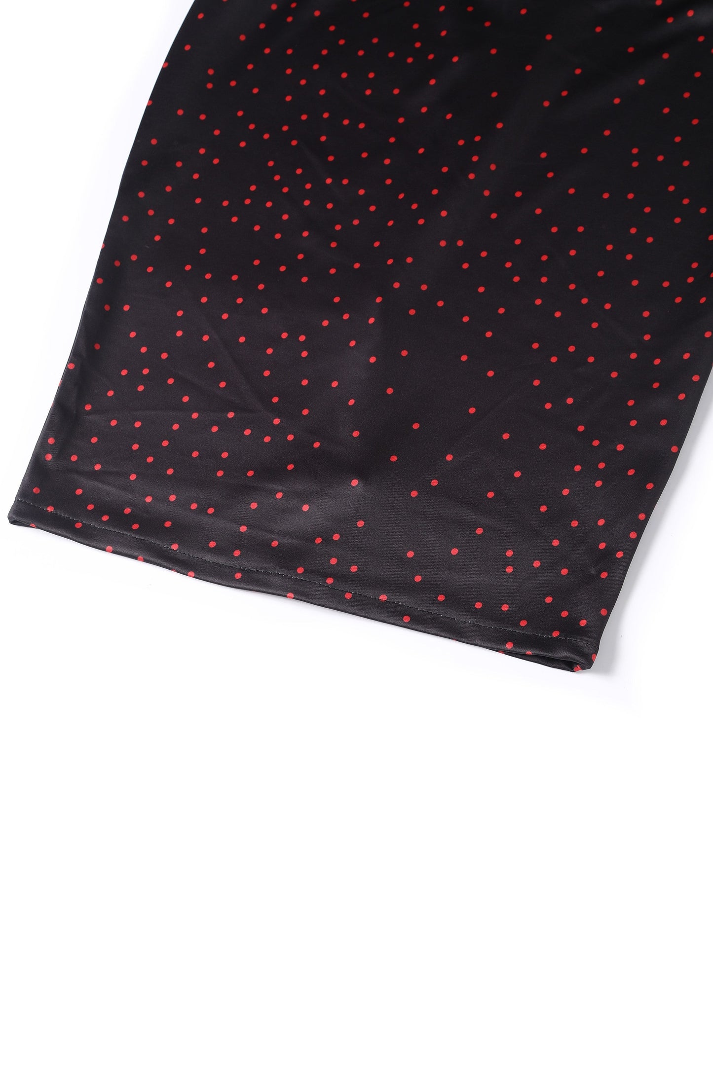 Beryl Purple & Red Polka Dot  Off Shoulder Pencil Dress
