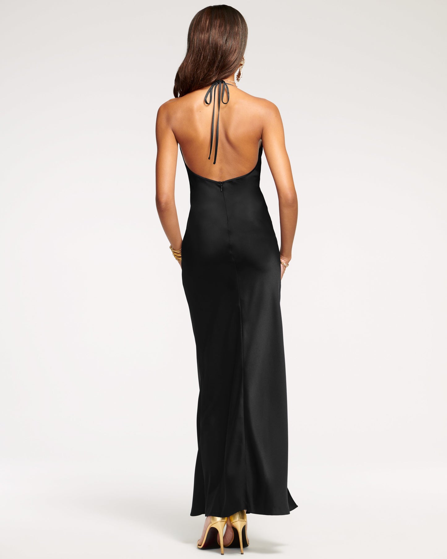 Valentina Plunging Halter Gown