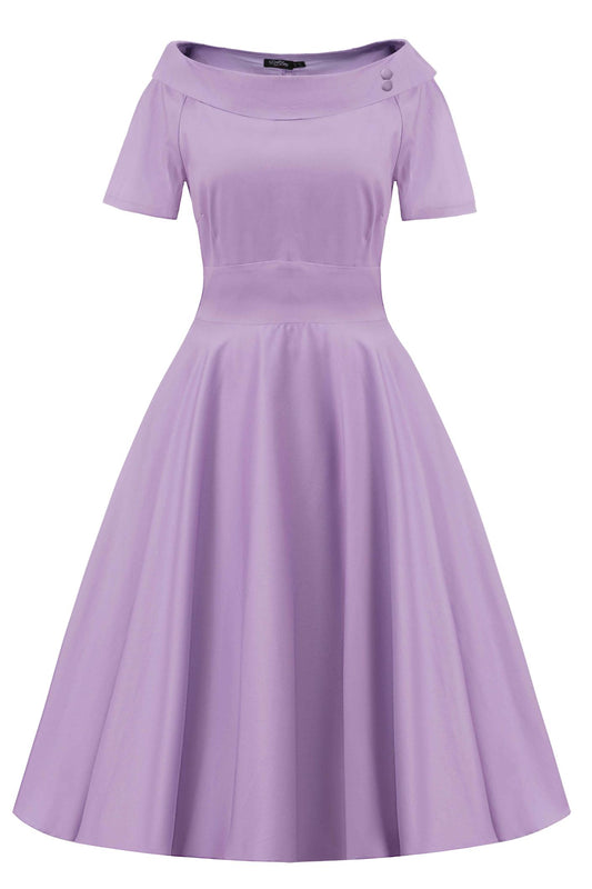 Darlene Lilac Off Shoulder Dress