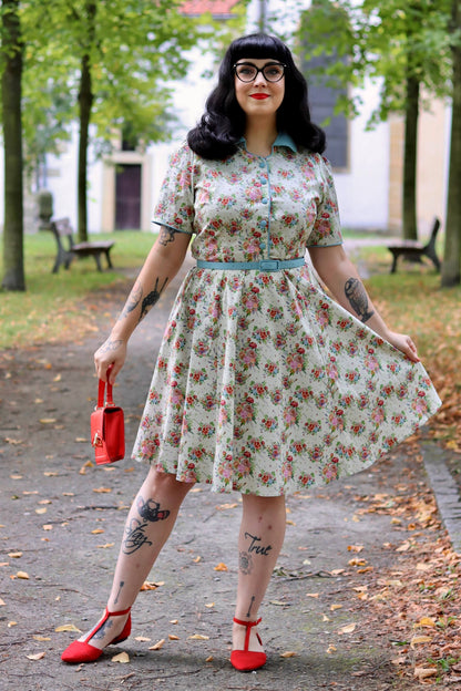 Penelope English Garden Shirt Dress In White