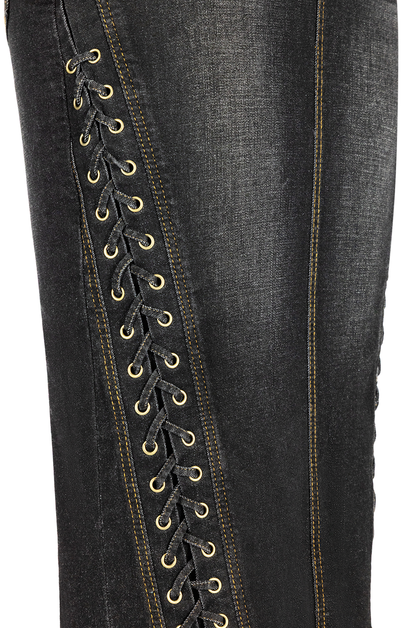 Madison Wiggle Skirt (Black Denim)