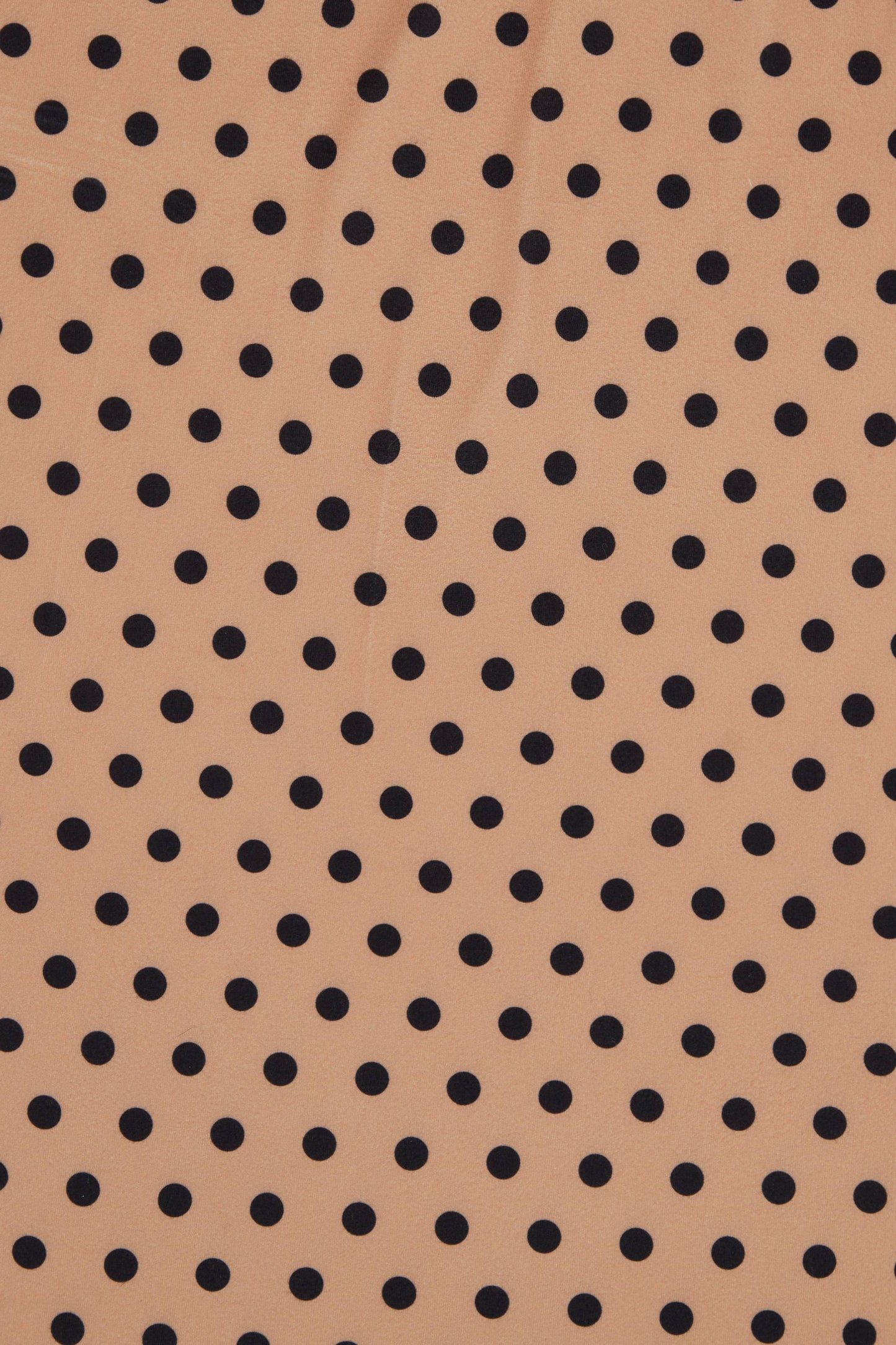 Billie Long Sleeved Brown Polka Dot Dress