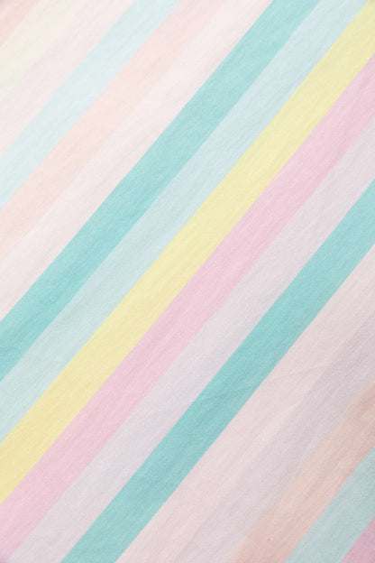 Mabel Striped Midi Shirt Dress In Blue & Pink