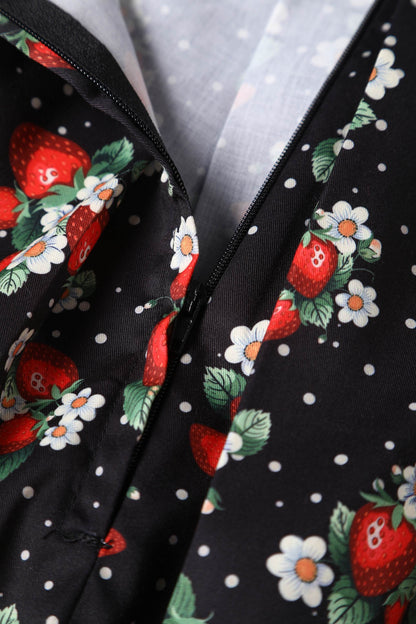 Carolyn Rockabilly Strawberry A-line Skirt