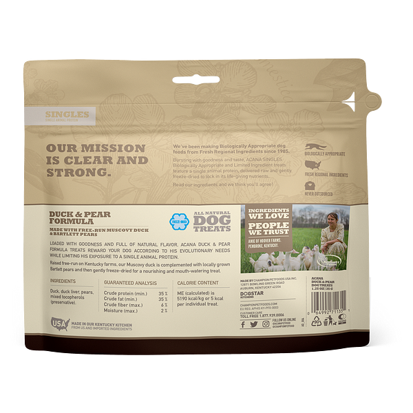 Acana Duck & Pear Freeze-Dried Dog Treat