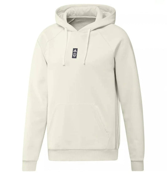 adidas LA Galaxy Travel Hoodie (Beige) | SoccerWearhouse