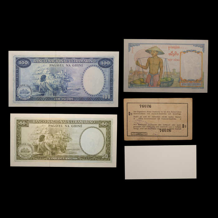 Age of Empires: Five European Colonial Banknotes - 1916 to 1995 - 20th Century