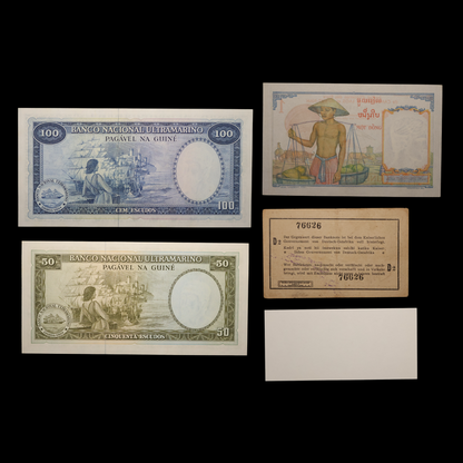 Age of Empires: Five European Colonial Banknotes - 1916 to 1995 - 20th Century