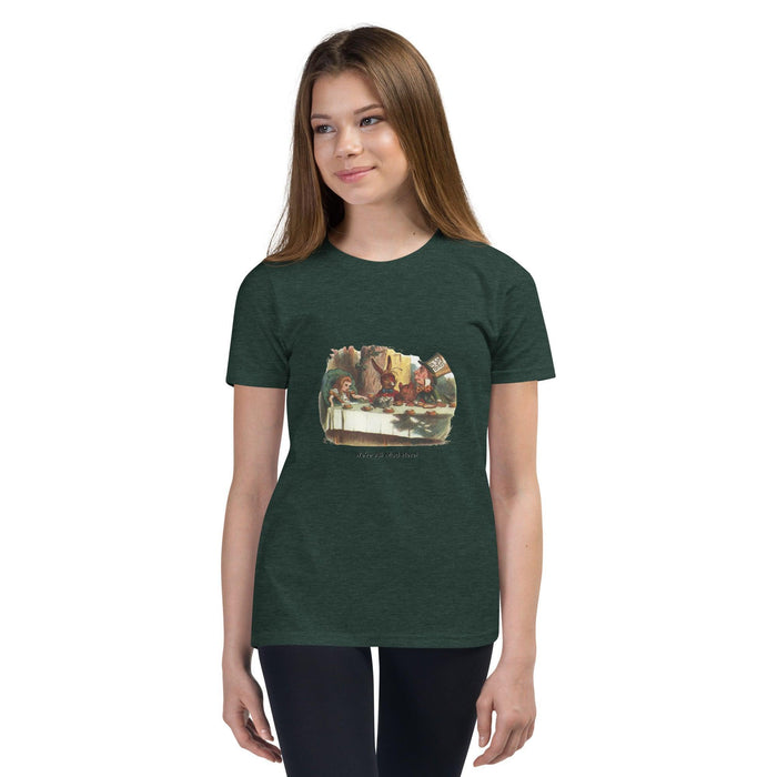 Alice in Wonderland - Mad Tea Party - Youth Short Sleeve T-Shirt - Whippie's