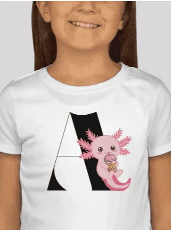 Alphabet Adventures: A is for Axolotyl! ✨ Youth T-Shirt - Whippie's