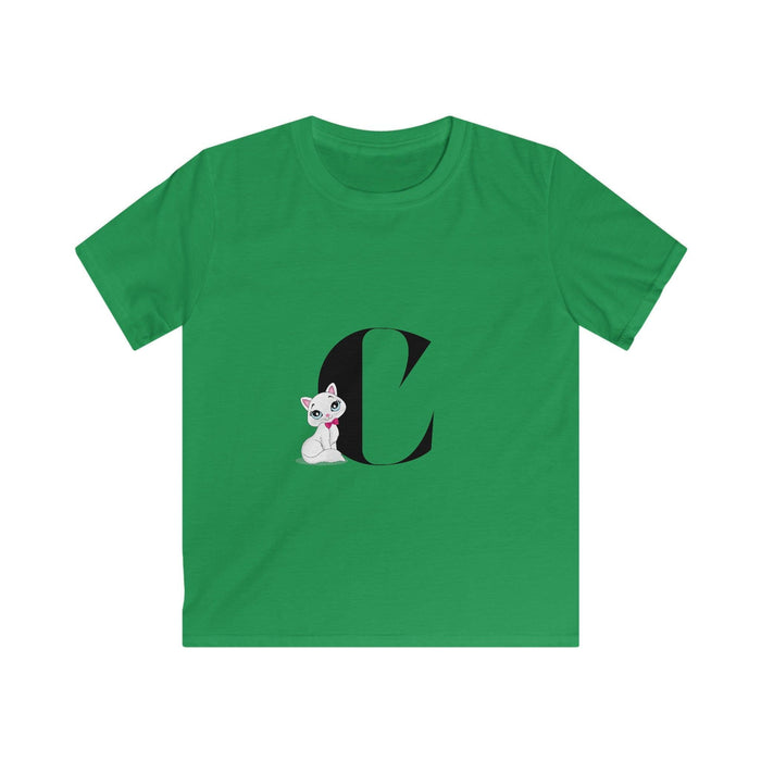 Alphabet Adventures: Letter C - Cat Youth T-Shirt - Whippie's