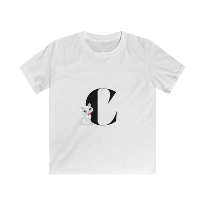 Alphabet Adventures: Letter C - Cat Youth T-Shirt - Whippie's