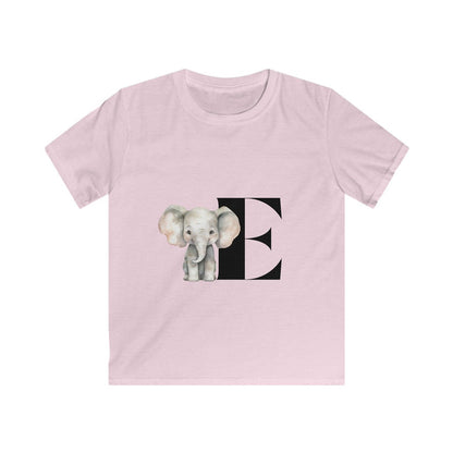 Alphabet Adventures: Letter E - Elephant Youth T-Shirt - Whippie's