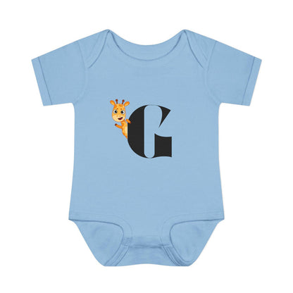 Alphabet Adventures: Letter G - Curious Giraffe Baby Onesie G is for Giggly Giraffe! - Whippie's
