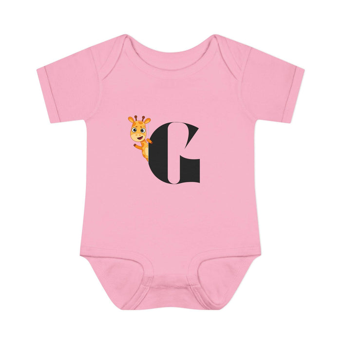 Alphabet Adventures: Letter G - Curious Giraffe Baby Onesie G is for Giggly Giraffe! - Whippie's