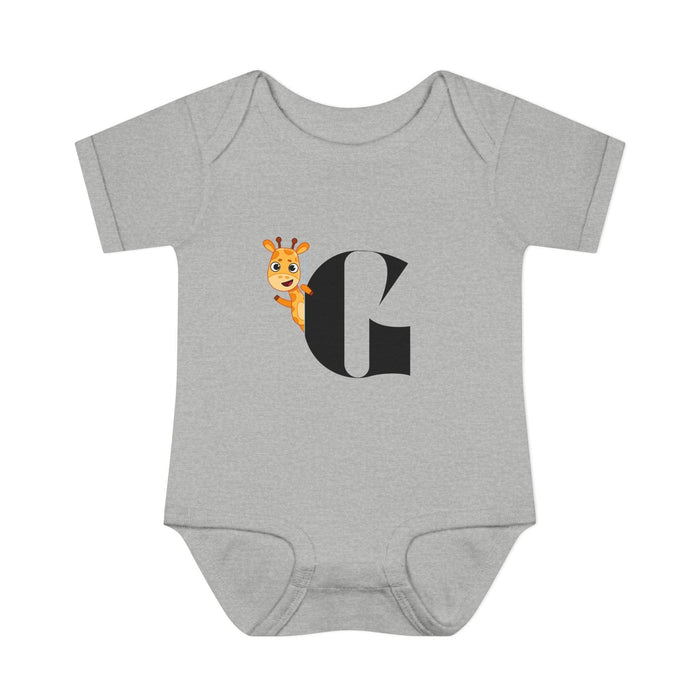 Alphabet Adventures: Letter G - Curious Giraffe Baby Onesie G is for Giggly Giraffe! - Whippie's