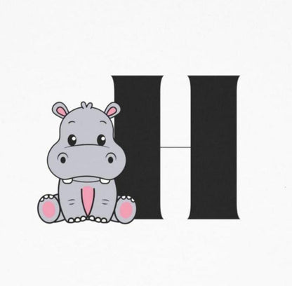 Alphabet Adventures: Letter H - Hippo Toddler T-shirt - Whippie's