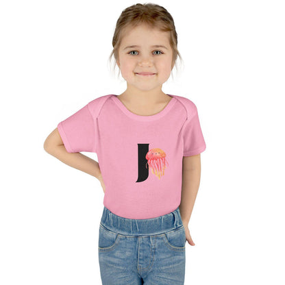 Alphabet Adventures: Letter J - Jolly Jellyfish Baby Onesie J is for Jolly Jellyfish! - Whippie's