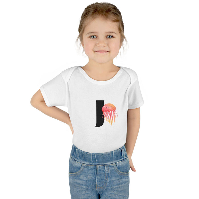 Alphabet Adventures: Letter J - Jolly Jellyfish Baby Onesie J is for Jolly Jellyfish! - Whippie's