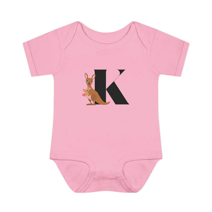 Alphabet Adventures: Letter K - Kind Kangaroo Baby Onesie K is for Kind Kangaroo! - Whippie's