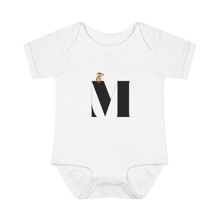 Alphabet Adventures: Letter M - Mini Mouse Baby Onesie M is for Mini Mouse! - Whippie's