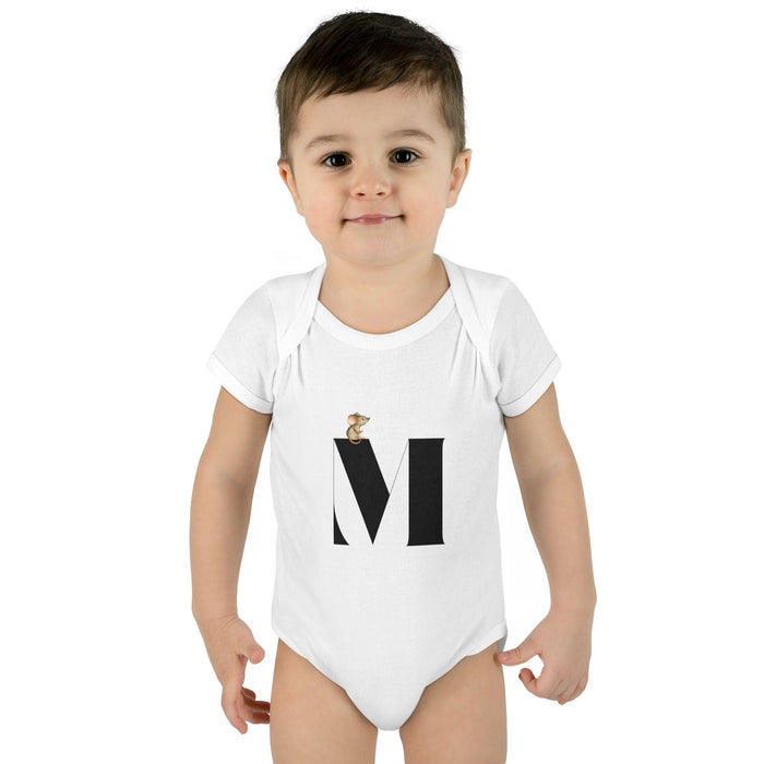 Alphabet Adventures: Letter M - Mini Mouse Baby Onesie M is for Mini Mouse! - Whippie's