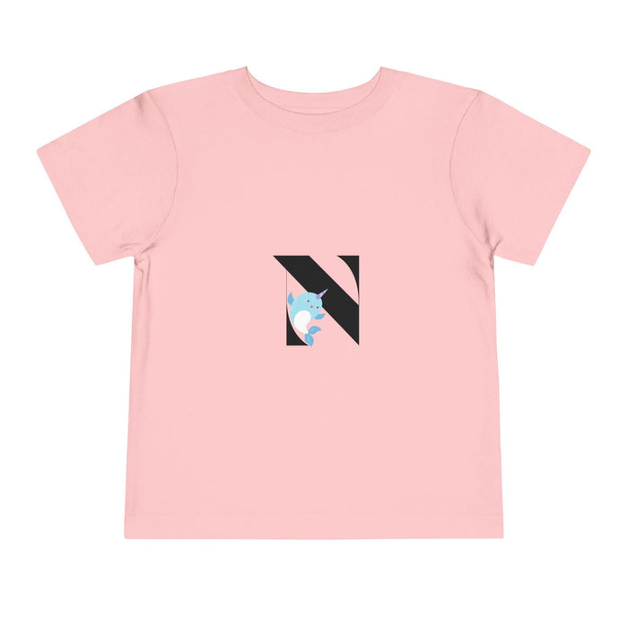 Alphabet Adventures: Letter N - Narwhal Toddler T-shirt - Whippie's