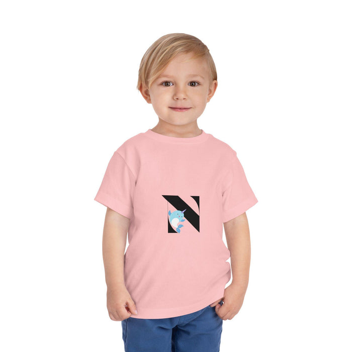 Alphabet Adventures: Letter N - Narwhal Toddler T-shirt - Whippie's