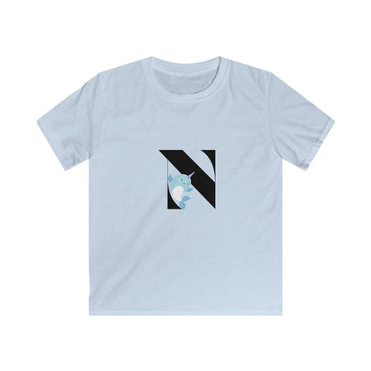 Alphabet Adventures: Letter N - Narwhal Youth T-Shirt - Whippie's