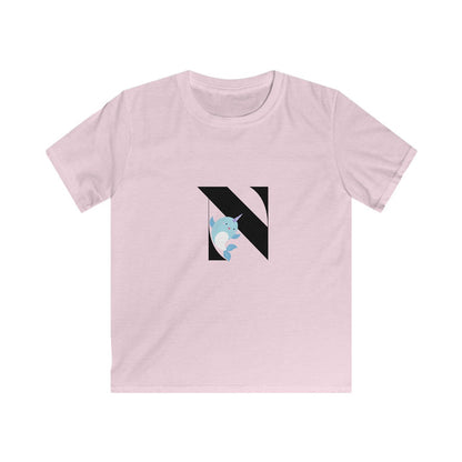 Alphabet Adventures: Letter N - Narwhal Youth T-Shirt - Whippie's