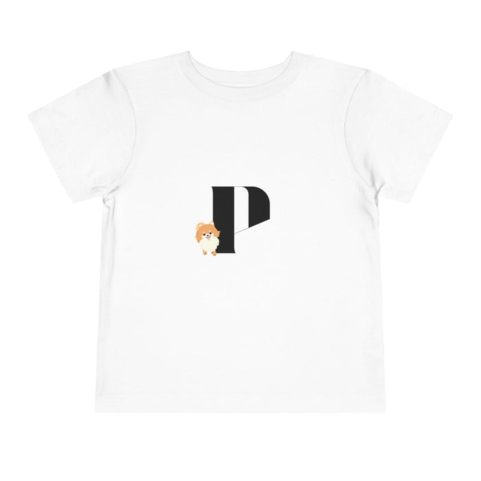 Alphabet Adventures: Letter P - Pomeranian Dog Toddler T-shirt - Whippie's