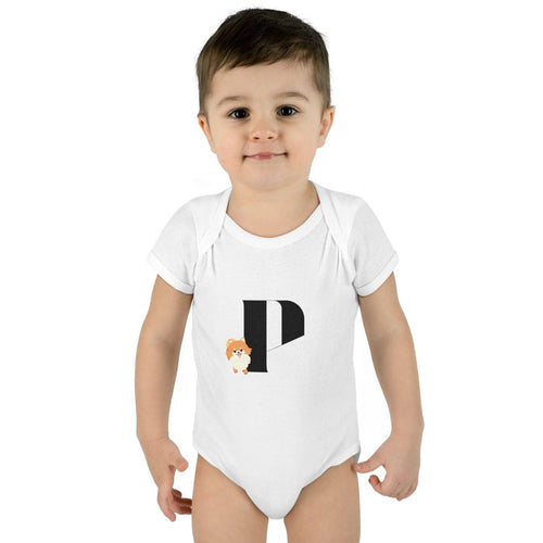 Alphabet Adventures: Letter P - Precious Pomeranian Baby Onesie P is for Precious Pomeranian! - Whippie's