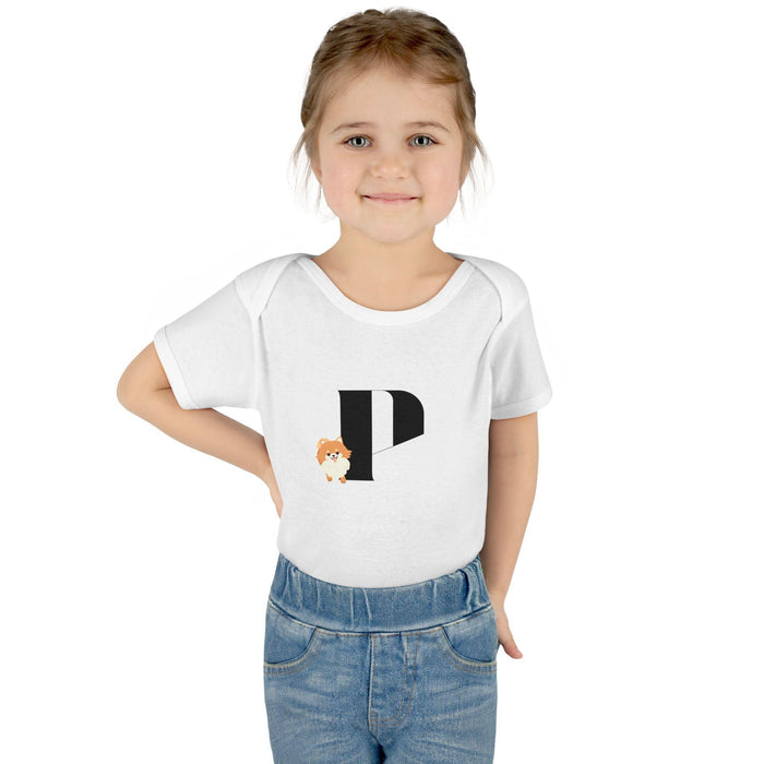 Alphabet Adventures: Letter P - Precious Pomeranian Baby Onesie P is for Precious Pomeranian! - Whippie's