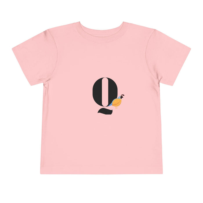 Alphabet Adventures: Letter Q - Quail Toddler T-shirt - Whippie's