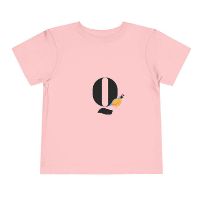 Alphabet Adventures: Letter Q - Quail Toddler T-shirt - Whippie's