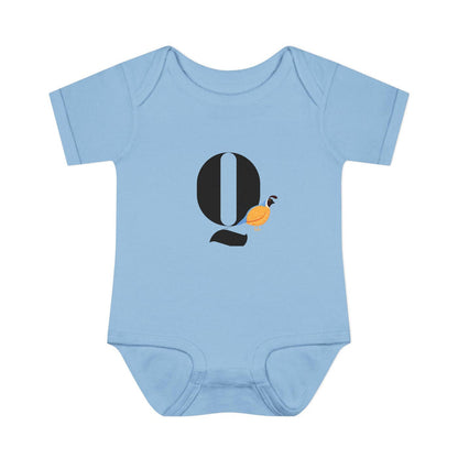 Alphabet Adventures: Letter Q - Quiet Quail Baby Onesie Q is for Quiet Quail! - Whippie's