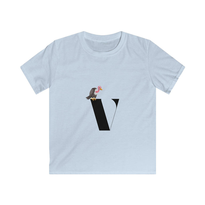 Alphabet Adventures: Letter V - Vulture Youth T-Shirt - Whippie's