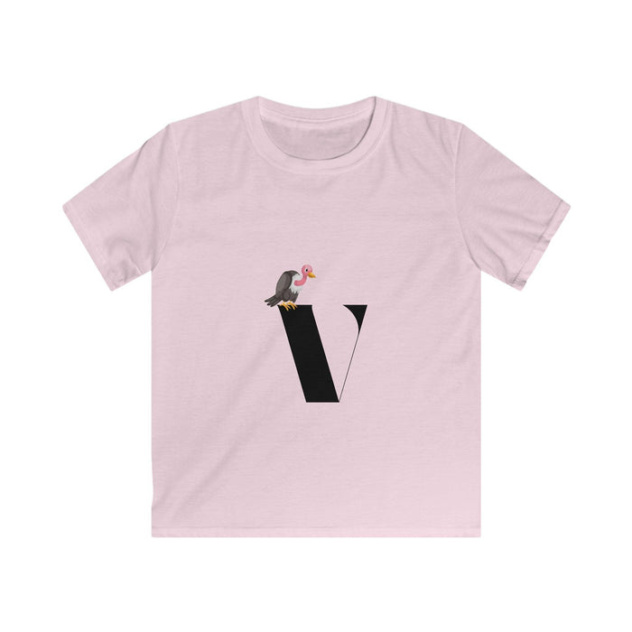 Alphabet Adventures: Letter V - Vulture Youth T-Shirt - Whippie's