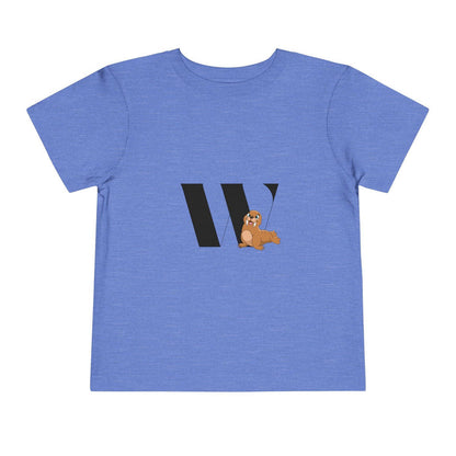 Alphabet Adventures: Letter W - Walrus Toddler T-shirt - Whippie's