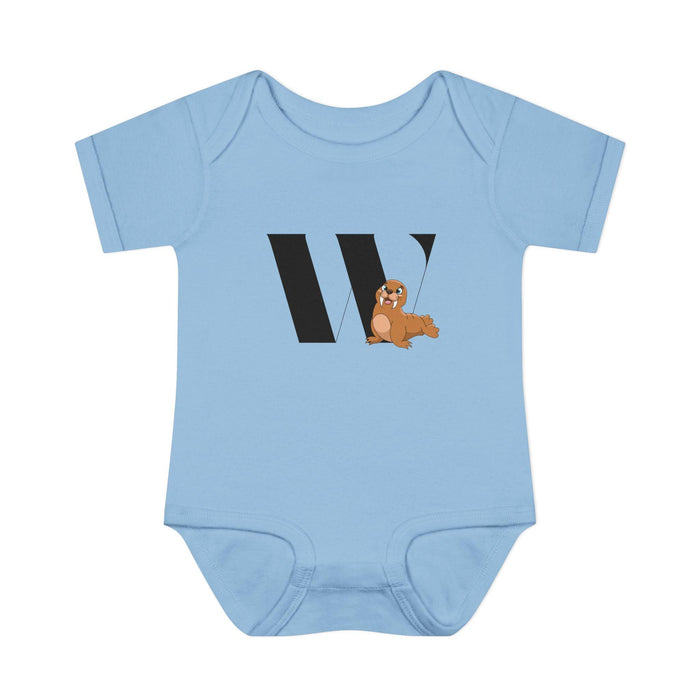 Alphabet Adventures: Letter W - Wonderful Walrus Baby Onesie W is for Wonderful Walrus! - Whippie's