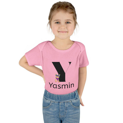 Alphabet Adventures: Letter Y - Yappy Yorkie Baby Onesie - Personalizable - Whippie's