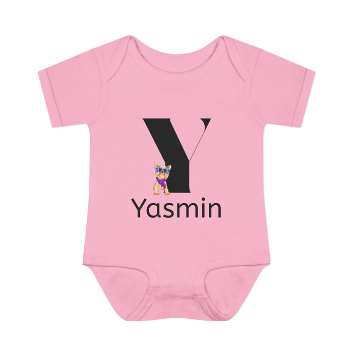Alphabet Adventures: Letter Y - Yappy Yorkie Baby Onesie - Personalizable - Whippie's