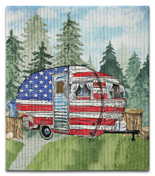 American Camper Dishcloth - CJ Bella Co.