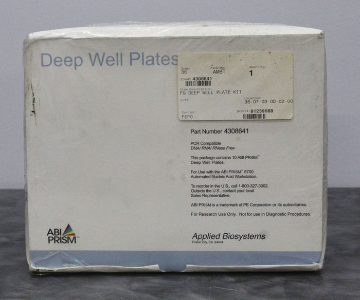 Applied Biosystems PRISM 6700 Deep-Well Plates