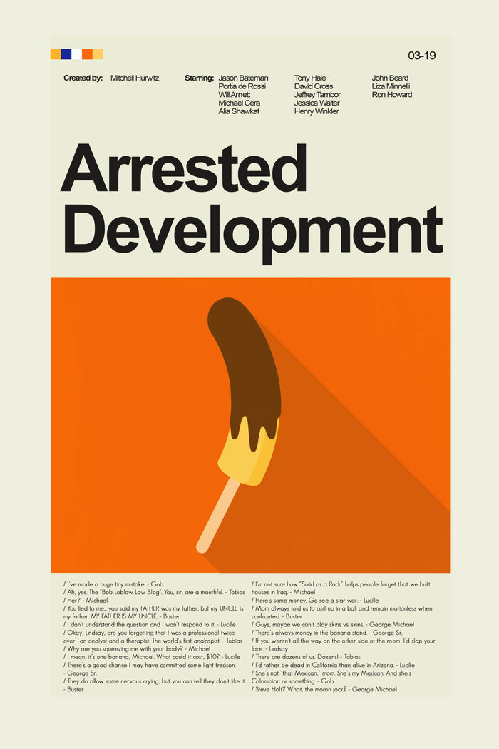 Arrested Development - Banana | 12"x18" or 18"x24" Print only