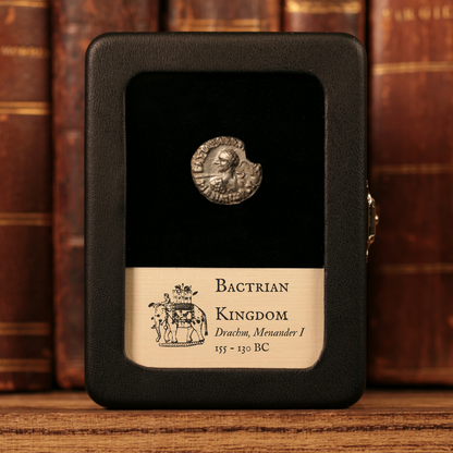 Bactrian Kingdom, Menander I, AR Drachm - 155 to 130 BCE - Greek World