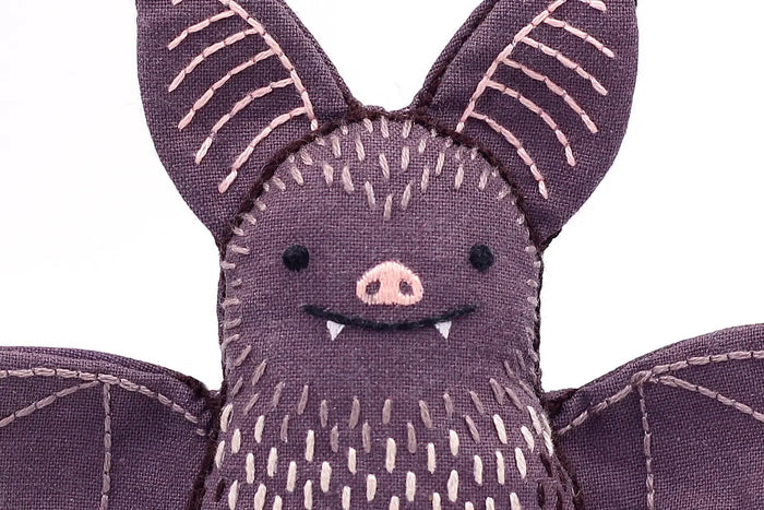 Bat Embroidered Doll Kit
