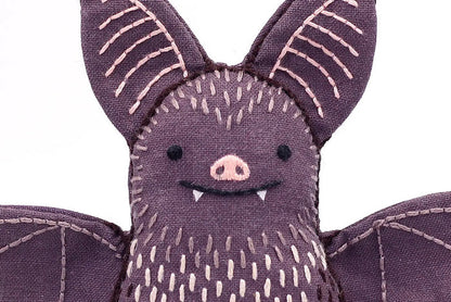 Bat Embroidered Doll Kit